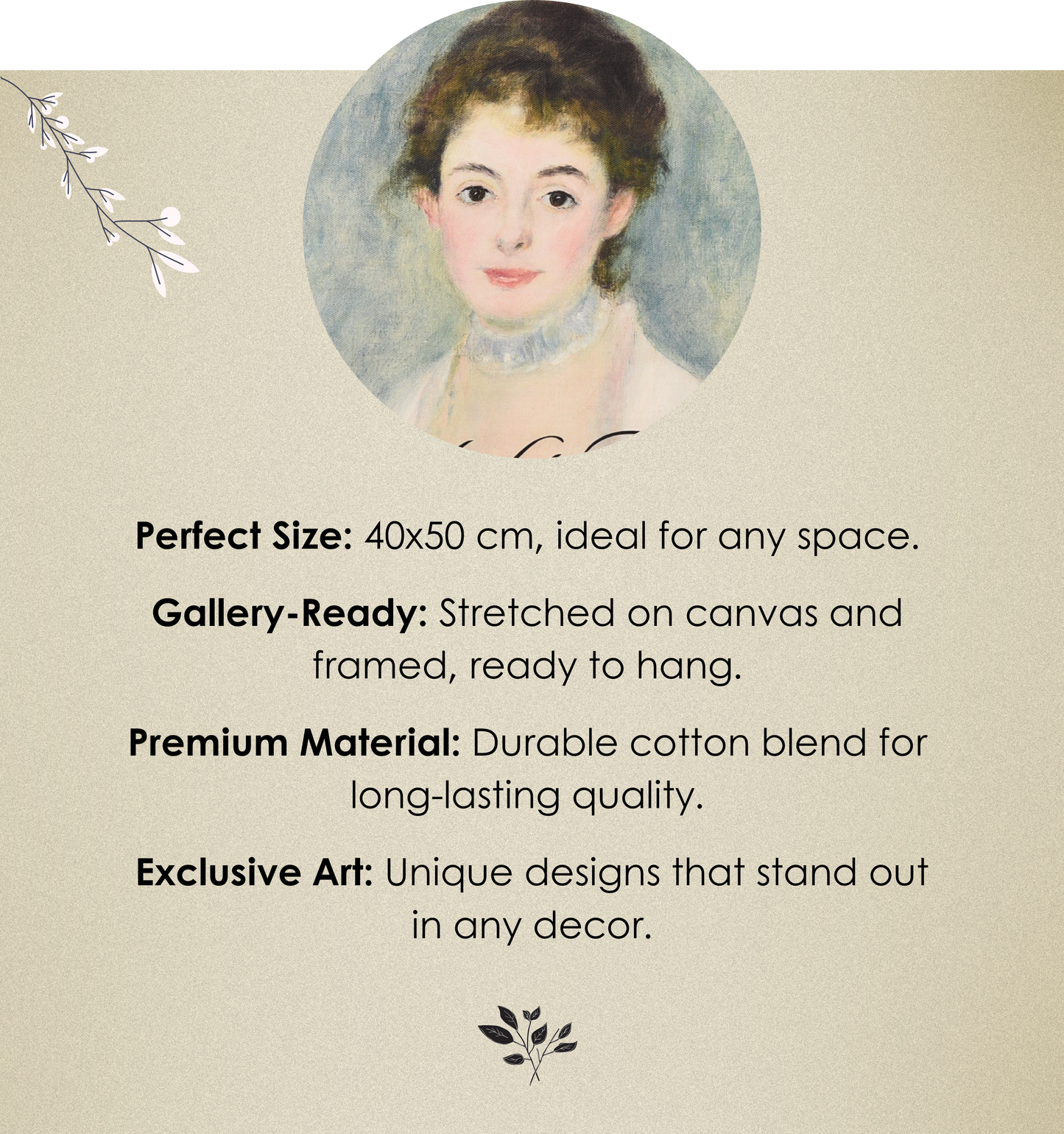 "Thanks for Coming" Framed Canvas Poster – Humor Artwork, 40x50 cm